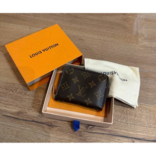 LV 老花 M60067 Monogram ㄇ字拉 ㄇ拉 信用卡卡夾 卡夾 卡包 零錢包 錢包 皮包 錢包 口字拉鍊
