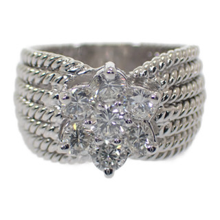 Damiani 戒指 K18白金 #12(JP Size) 女性