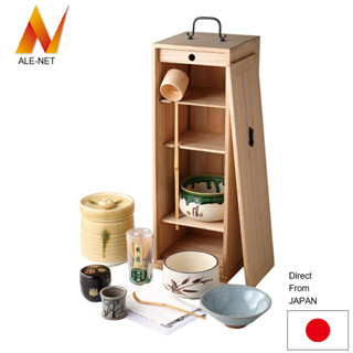ALE-NET 抹茶碗茶道套裝 白桐短冊揃 陶器 美濃燒 日本製造 【日本直送】