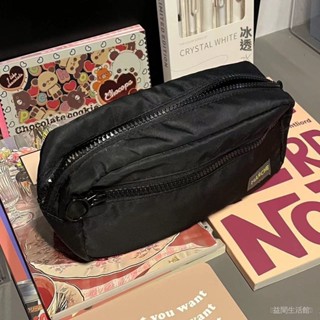新品 免運🎀MANCHE原創日係簡約敞開立體筆袋小眾大容量純色尼龍中學生文具盒