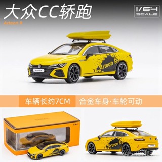 GCD 1/64 大眾CC轎跑車獵裝車模擬閤金車模小比例汽車模型收藏送禮玩具閤金壓鑄模型diecast DGXG