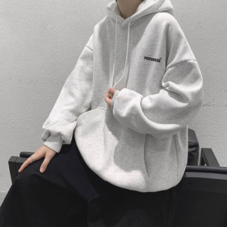 【當天出貨】重磅韓系帽t 連帽衫 連帽外套 大學t 簡約印花 寬鬆內刷毛秋冬上衣 外套男 oversize帽t