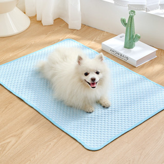 【PetBaby寵物精靈】夏季寵物冰絲墊降溫散熱狗墊貓墊便攜車用家用冷感墊透氣睡墊床墊