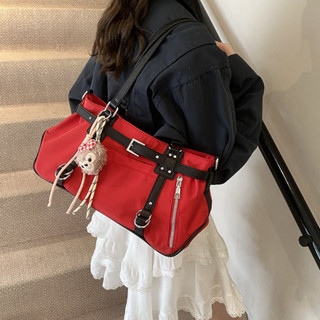 【AJUN.免運新品】今年流行小眾韓版甜酷風旅行袋女大容量健身瑜伽包簡約通勤斜揹包 歐美氣質女包 大學生包包