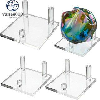 VANES顯示器支架,清除三個Peg顯示畫架支架,儲物支架亞克力多用途小珊瑚架珠寶道具