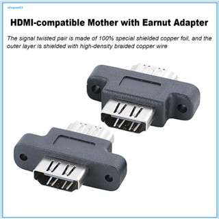 [Ky] 鍍金適配器用於穩定訊號傳輸的高品質 Hdmi 相容適配器用於無縫連線的基本配件