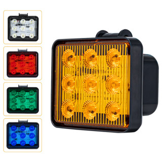 Dc 12-80V 9SMD LED頻閃警示燈汽車格柵閃光燈卡車信標危險應急交通燈LED應急燈