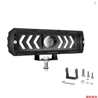 jeep casytw 1 件 6 英寸 led 工作燈條駕駛霧燈防水 drl led 工作燈更換吉普汽車卡車船 utv
