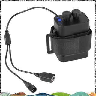 防水 DIY 6X 18650 電池盒盒蓋,帶 12V DC 和 USB 電源,適用於自行車 LED 燈手機路由器 gj
