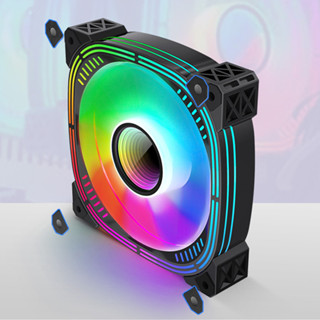 電腦散熱風扇 RGB 彩光效果 12 釐米電腦散熱風扇