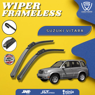 SUZUKI 1 套鈴木 Vitara 汽車雨刮器無框軟模型 2PCS 左右