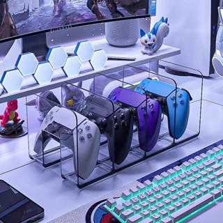 現貨 遊戲手柄 ps5 手把 ps5 直立架高透遊戲手柄展示架任天堂遊戲機收納switch掌機通用款支架透明