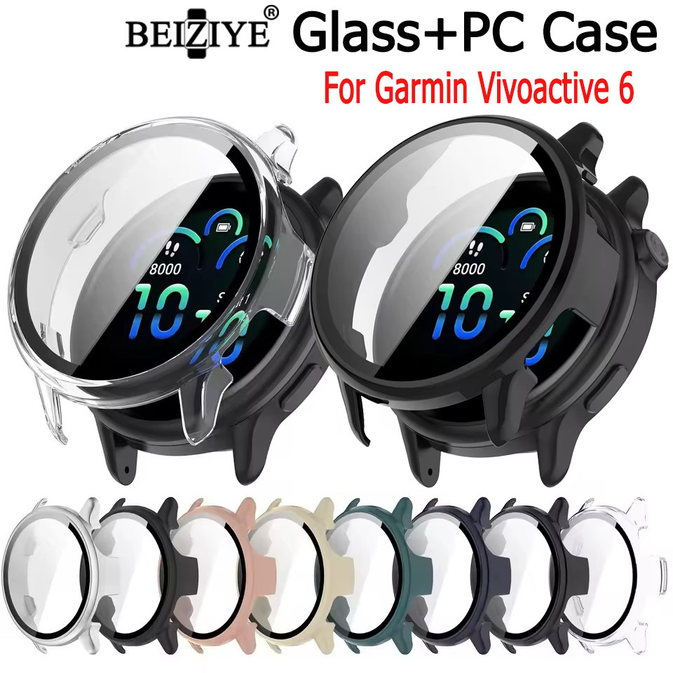 一體式保護殼 玻璃保護貼 手錶殼適用Garmin VivoActive 6