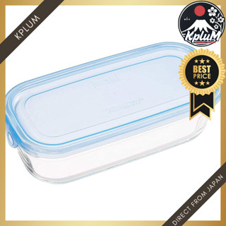 iwaki 新款耐熱保鮮盒 & 微波爐用容器 (寶藍色) 角型 KB3246-BLN，適合家居收納與簡易加熱，防漏設計，
