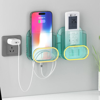 40人好評粘貼式充電器多功能牆壁掛置物架收納床頭固定手機懶人通用aa3.56