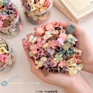 🔥蝦皮精選🔥兒童髮夾不傷髮頭花碎髮夾彩色迷你小抓夾前額夾編髮夾頭飾-PC全球
