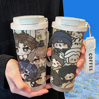 【免運】代號鳶Q版可愛周邊保溫杯316不鏽鋼大容量吸管車載雙飲咖啡杯隨行杯 咖啡 保溫瓶 水杯
