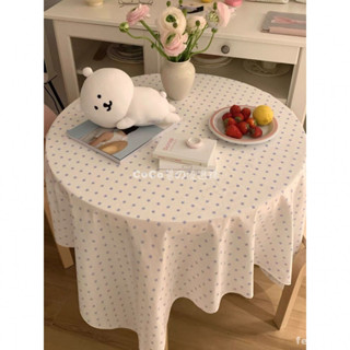 🚚臺灣出貨🎭 粉藍星星桌布 學生書桌蓋佈防塵裝飾韓系ins條紋少女心家居餐桌布 卓巾 茶几布 化妝桌布 野餐墊 桌墊