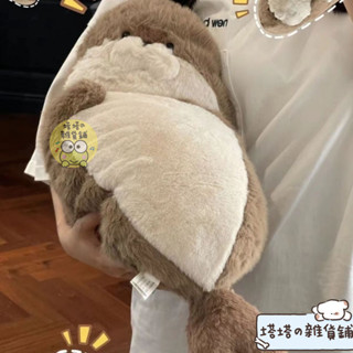 ✨博主推薦🍬軟萌海獺公仔可愛海豹毛絨玩具公仔床上玩偶娃娃睡覺創意生日禮物 爆款玩偶 可愛玩偶 交換玩偶 生日禮物