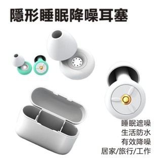 迷你降噪耳塞 睡眠耳塞 入耳式耳塞 小巧便攜 適用睡覺/辦公/學習/游泳 隔音耳塞 三種耳帽尺寸 生活防水耳塞 矽膠耳塞
