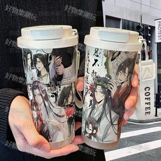 【免運】魔道祖師魏無羨藍忘機保溫杯學生便攜高顏值316不鏽鋼雙飲咖啡杯隨行杯 咖啡 保溫瓶 水杯
