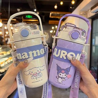水壺 2000ml 兒童水壺 庫洛米水壺 三麗鷗庫洛米水杯兒童2025新款保溫杯可愛女孩上學專用帶吸管杯子