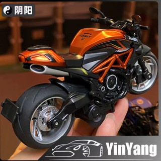 機車玩具男孩模擬合金機車模型賽車兒童回力玩具車小汽車生日禮/hujj