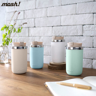 ✨新品特惠✨水杯 咖啡杯 日本Mosh不銹鋼咖啡杯保溫杯車載保溫杯女水杯辦公室男 便攜360ml