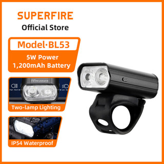 SUPERFIRE神火 BL53 5W LED 自行車燈 USB Type-C 可充電防水鋁製前燈自行車夜騎