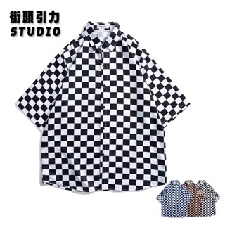【街頭引力】夏威夷風襯衫 演出服 復古碎花襯衣 五分袖襯衫 港風復古襯衫 速乾修身 短袖襯衫 短袖外套 度假風襯衫
