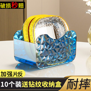 ❤️臺灣新品❤️新款吐骨盤碟傢用水果垃圾餐桌碟子食品級塑膠零食吐骨頭收納盤子熱賣中🎆🎆