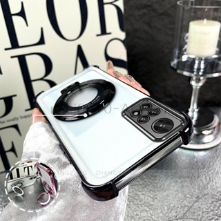 Redmi note 11 4G Pro note 11 Pro 5G 高階軟矽膠手機殼電鍍防摔磁性支架四角屏防刮花手機