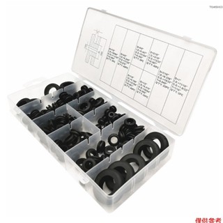 180 件橡膠墊圈密封圈各種橡膠墊圈用於電線插頭電纜