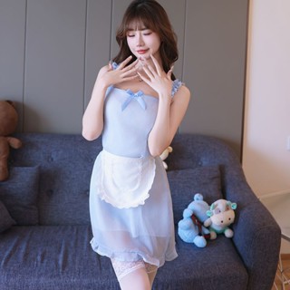 ❤甜妹女僕情趣內衣制服 女裝 甜美可愛淡雅連身裙 夏季薄款女傭服 日式風格 居家連體衣 成人角色扮演 cosplay服裝
