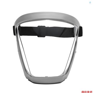 Crtw 全面罩透明防護面罩防霧防水防風透氣安全面罩內建防 PM2.5 過濾器用於工作清潔迴圈