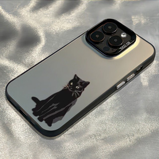 創意黑貓 全包防摔 iPhone 16 14 i13 12 哀風11 pro X XR max 蘋果15 手機殼 販販殼