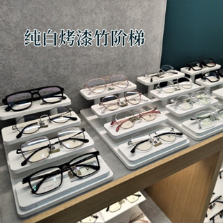 潮品烤漆楠竹階梯太陽鏡陳列道具墨鏡近視眼鏡展示架裝飾精品實木 ENR3