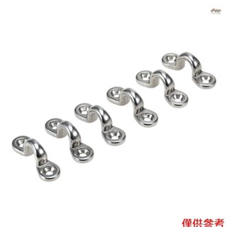 6 件裝皮划艇墊眼不銹鋼係緊甲板環減震繩緊固齒輪更換套件