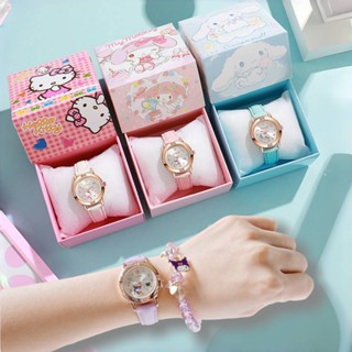 三麗鷗 套裝手錶和手鍊 sanrio 卡通 kuromi melody hello Kitty Cinnamoroll