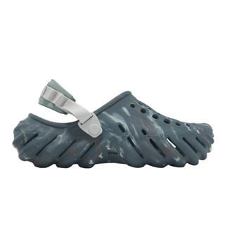 Crocs 卡駱馳 Echo Marbled Clog 男女鞋 黑沙灰 洞洞鞋 [YUBO] 2084540LE