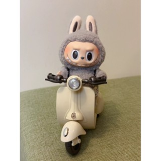 labubu拉佈佈迷你摩托車 可愛 小配件 心動馬卡龍17cm