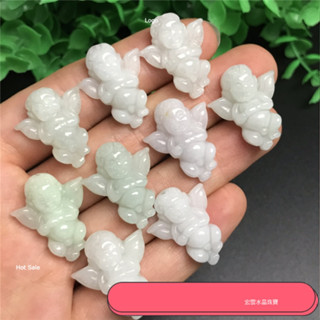 宏雲Hongyun-jf-(1pcs)- 緬甸翡翠a貨路冰糯種小天使卡通玉石吊墜掛件玉器工藝品廠家