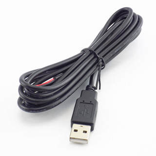 0.3m/1m/2m 5V DIY USB 公插孔連接器電纜 2 針 2 線 USB2.0 電源延長線適配器充電器 TW