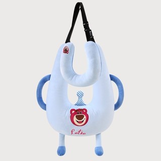 🎆新品熱銷🎆Disney/迪士尼兒童車載抱枕防勒脖多功能睡覺神器靠背墊車內睡枕