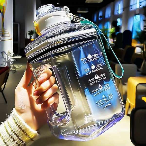 冷水壺 保冰水壺 水瓶 2000ml 5號pp材質水杯大容量2L噸l噸桶高值運動大水壺顏男生健身2200m大