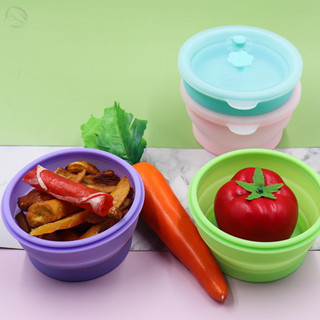 Kl 矽膠食品儲存容器 - 有 4 種顏色可供選擇,密封的微波爐安全便當盒蓋、冰箱和洗碗機友好的廚房收納盒