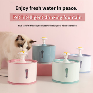 寵物智慧飲水機自動迴圈活水喝水淨化過濾喵咪低音飲水機水碗組合