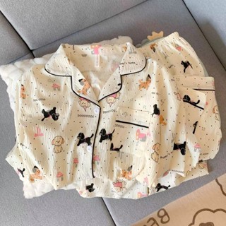 [MTT精選熱賣]純棉睡衣女款秋冬季雲朵棉長袖長褲套裝卡通可愛少女可外穿家居服
