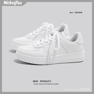 【 mickeyyaa服飾舘】女鞋小白鞋女2024春夏季透氣休閒鞋厚底增高運動鞋潮空軍一號闆鞋