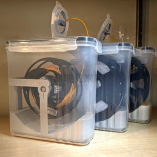 🎉清倉低價 3D列印機PLA耗材幹燥箱1KG料盤雙層密封圈收納盒4L密封罐防潮箱 K Q